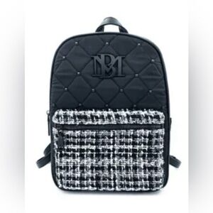 Black Quilted Backpack
